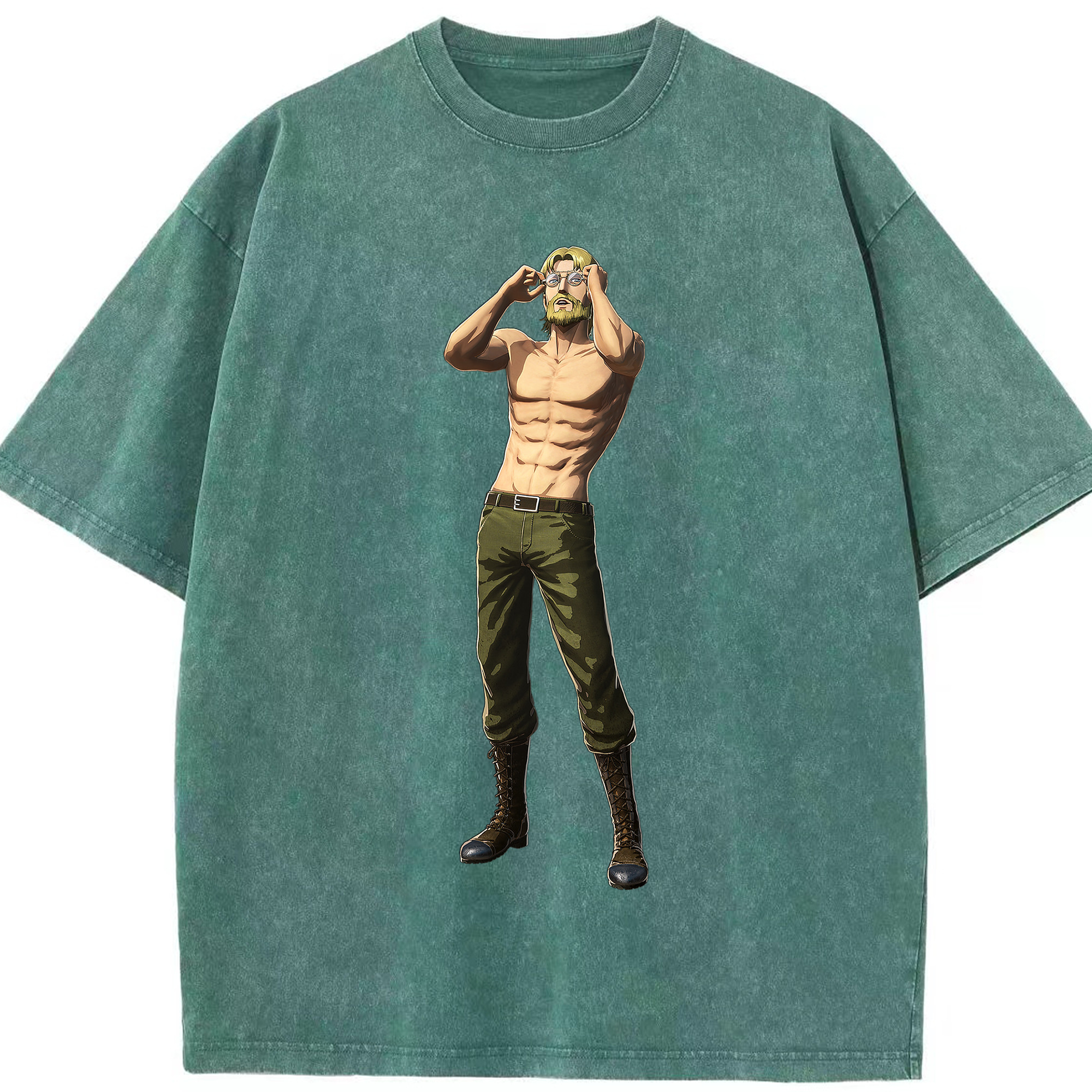 （画像用） 進撃の巨人 Attack on Titan 綿100% ヴィンテージ風 半袖Tシャツ（フロントプリント）